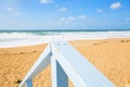 Place for walking on the Mediterranean coast in the town of Nahariya. Royalty Free Stock Photo