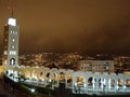 Place of worship Night photo Mosque with Moroccan Royalty Free Stock Photo