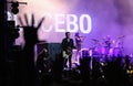 Placebo, British rock band performs on stage