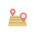 Placeholders, field icon. Simple color vector elements of automated farming icons for ui and ux, website or mobile application