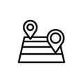 Placeholders, field icon. Simple line, outline vector elements of automated farming icons for ui and ux, website or mobile
