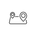 Placeholders, field icon. Simple line, outline vector elements of automated farming icons for ui and ux, website or