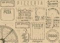 Placemat for Pizzeria