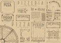 Placemat for Pizzeria