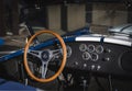 Cabin of a classic rare American muscle car Ford Shelby Cobra 427 in California