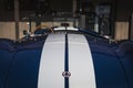 Classic rare American muscle car, blue Ford Shelby Cobra 427 in Placerville CA Royalty Free Stock Photo