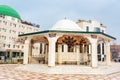 Places for ritual ablution in Grand Mosque Yusuf Bei Cami in Makhachkala. Republic Dagestan. Russia