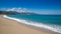 The Plage de Santana beach at Sagone in Corsica