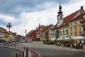 Main Square, Maribor, Slovenia Royalty Free Stock Photo