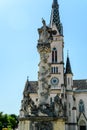 Plague column statue in front of the Sacred heart church in Koszeg