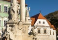 Plague column on town square of Mikulov town