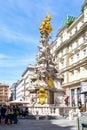 Plague Column Trinity column on Graben street, Vienna, Austria