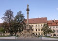 Plague Column of Virgin Mary, Hradcanske Square, Hradcany, Prague, Czech Republic Royalty Free Stock Photo