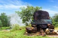 Plai Phu natural Hot Spring in Kapong, Phang nga Royalty Free Stock Photo