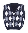 Plaid baby knitted vest Royalty Free Stock Photo