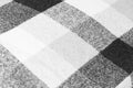 Plaid Black White Grey Fabric Texture Tablecloth Texture Background Abstract Pattern Picnic Vintage Gingham Checkered Lines Royalty Free Stock Photo