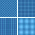 Plaid blue patterns