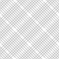 Plaid check pattern in pastel grey, dusty beige and white. Seamless fabric texture. Diagonal print. Royalty Free Stock Photo