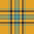 Plaid check pattern. Seamless fabric texture. Tartan textile print