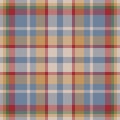 Plaid check pattern. Seamless fabric texture. Tartan textile print