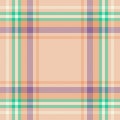 Plaid check pattern. Seamless fabric texture. Tartan textile print