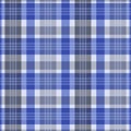 Plaid design seamless design pattern in blue and grey - illustration vector Royalty Free Stock Photo
