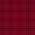 Red Plaid Seamless Pattern Royalty Free Stock Photo