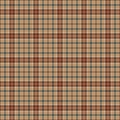 Autumn Plaid Check Seamless Pattern Royalty Free Stock Photo