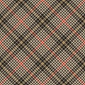 Plaid pattern abstract autumn for dress, skirt, jacket. Seamless houndstooth vector tweed check background art texture for autumn Royalty Free Stock Photo