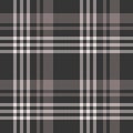 Plaid pattern autumn design in brown and beige. Seamless abstract herringbone textured tartan check plaid graphic for flannel.