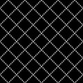 Plaid pattern in black and white. Stitched windowpane minimal basic tartan check vector graphic for spring summer autumn winter.