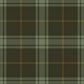 Plaid pattern in brown and green. Herringbone textured seamless tartan check plaid background for flannel shirt.