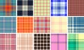 Plaid pattern collection for digital fashion projects. Works for mockups, downloadable patterns, and digital textile previews. Royalty Free Stock Photo