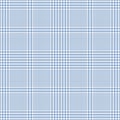 Plaid pattern glen in light blue and white. Seamless houndstooth check plaid graphic background for jacket, coat, skirt, trousers.