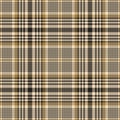 Plaid pattern glen. Spring autumn tartan check plaid vector in grey and beige. Tweed hounds tooth background for jacket, coat.