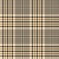 Plaid pattern in gold and black. Seamless herringbone glen checkered plaid graphic.