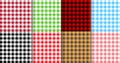 Plaid pattern. Scottish and british plaid texture. Tartan flannel. Red lumberjack. Set of patterns tablecloth. Celtic background.