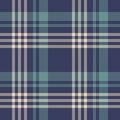 Plaid pattern summer design in blue green beige. Seamless abstract herringbone textured tartan check plaid graphic for flannel.