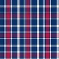 Plaid Seamless. Pastel gingham pattern. Background for memory day, independens usa. Wallpaper, blanket. Royalty Free Stock Photo