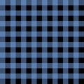 Plaid seamless pattern in blue and black.