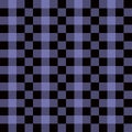 Plaid seamless pattern in blue and black.