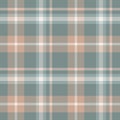 Plaid seamless pattern. Check cosy plaids. Repeating tartan checks design. Repeated scottish fall flannel. Madras fabric print