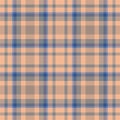 Plaid seamless pattern. Check fabric texture. Vector textile print Royalty Free Stock Photo