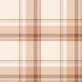 Plaid seamless pattern. Check fabric texture. Vector textile print Royalty Free Stock Photo