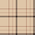 Plaid seamless pattern. Check fabric texture. Vector textile print Royalty Free Stock Photo