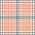 Plaid seamless pattern. Check line. Repeating tartan checks design. Repeated scottish stripe flannel. Scotland fabric prints