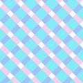 Plaid seamless pattern in pastel colors. Madras design spring, summer holiday textile decorative. Vector check gingham Royalty Free Stock Photo