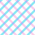 Plaid seamless pattern in pastel colors. Madras design spring, summer holiday textile decorative. Vector check gingham pattern for Royalty Free Stock Photo
