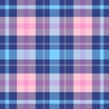 Plaid seamless pattern. Repeating checker fabric design prints plaids. Repeated check ekose. Checks square line. Vichi cloth