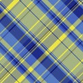 Plaid seamless pattern of texture check fabric with a background tartan textile vector